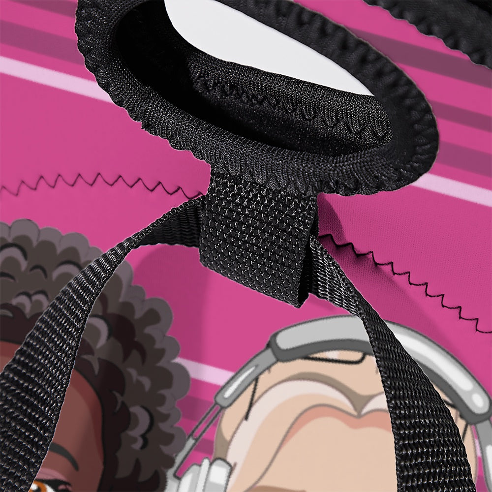 Meal Bag With Strap GLOBAL FREEDOM UNITED© Women Anti Fascism & Racism Europe Pink