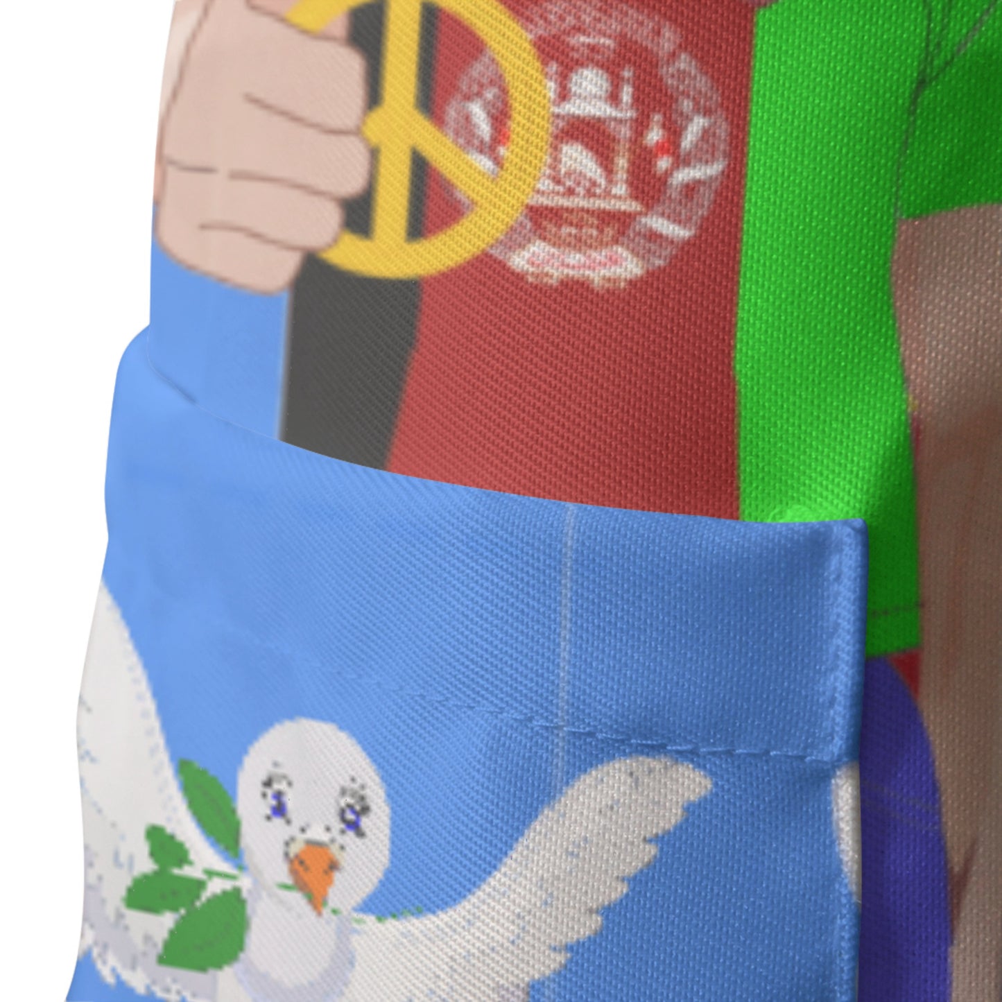 Apron GLOBAL FREEDOM UNITED© Men AFGHANISTAN & USA Blue