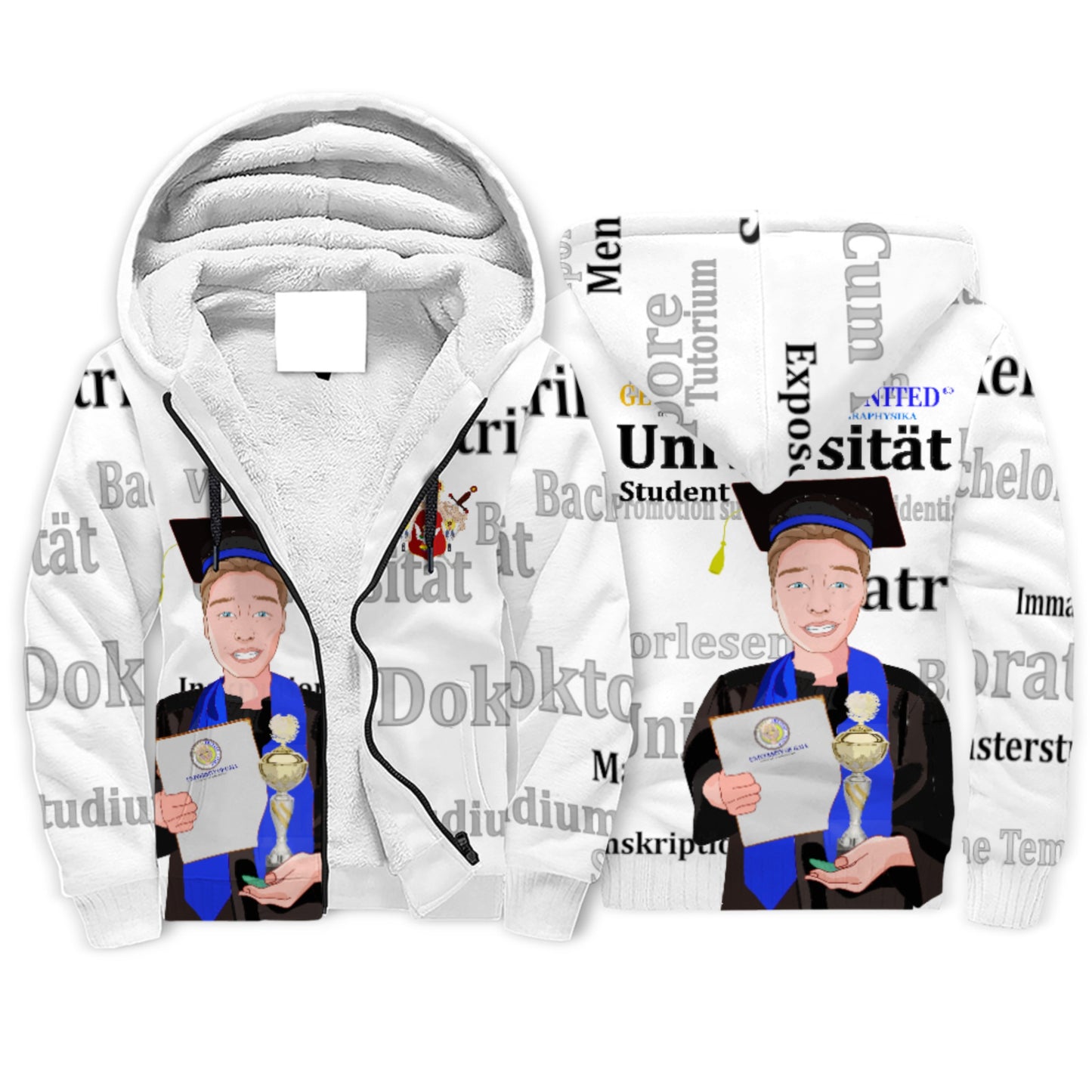 Plush Hoodie Global Freedom United Student Boy Golden Place Brown Hair 3