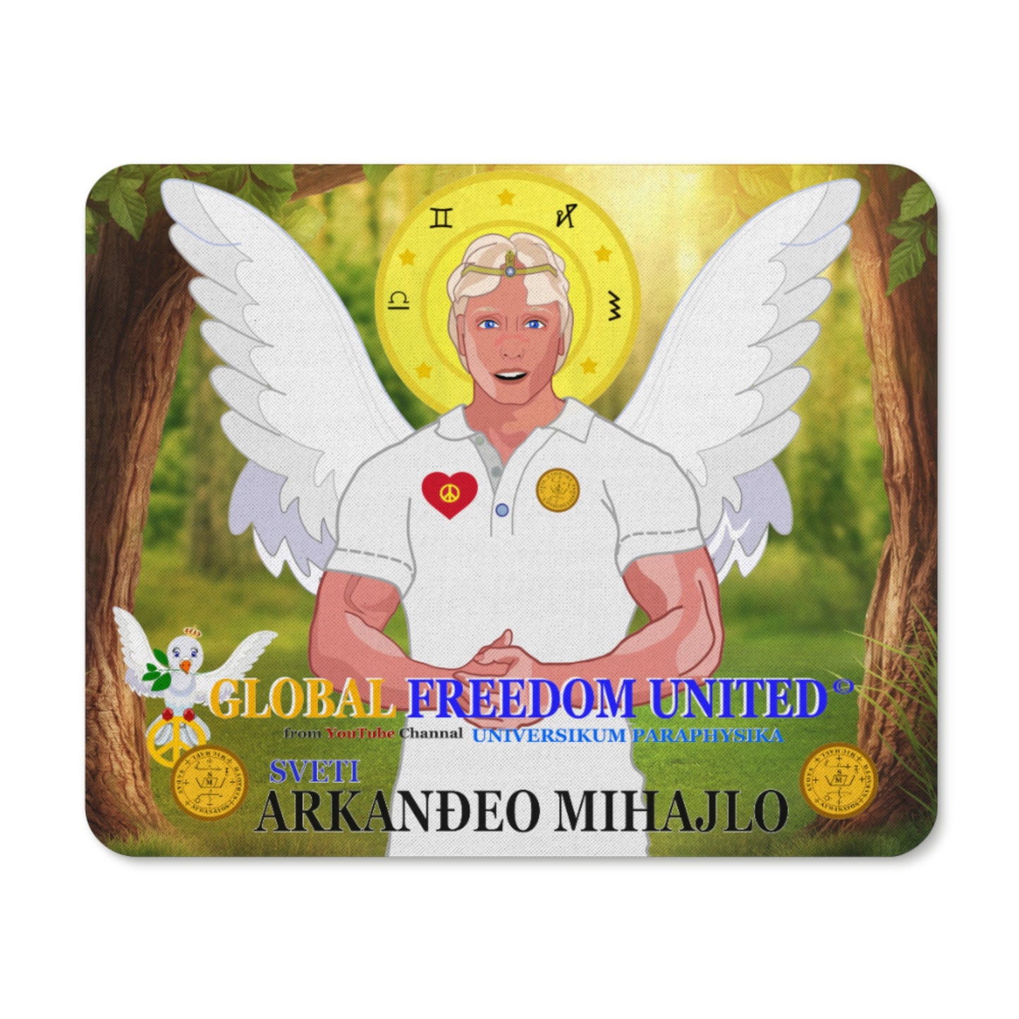 Mouse Pad Global Freedom United Archangel Michael Croatia V2