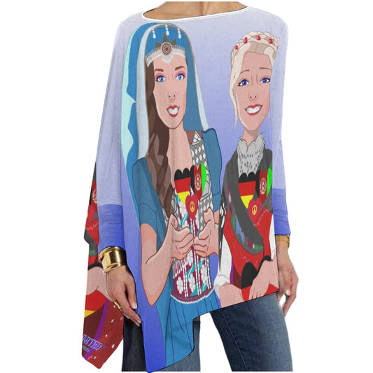 Pullover Long Sleeve T-shirt GLOBAL FREEDOM UNITED© AFGHANISTAN & GERMANY