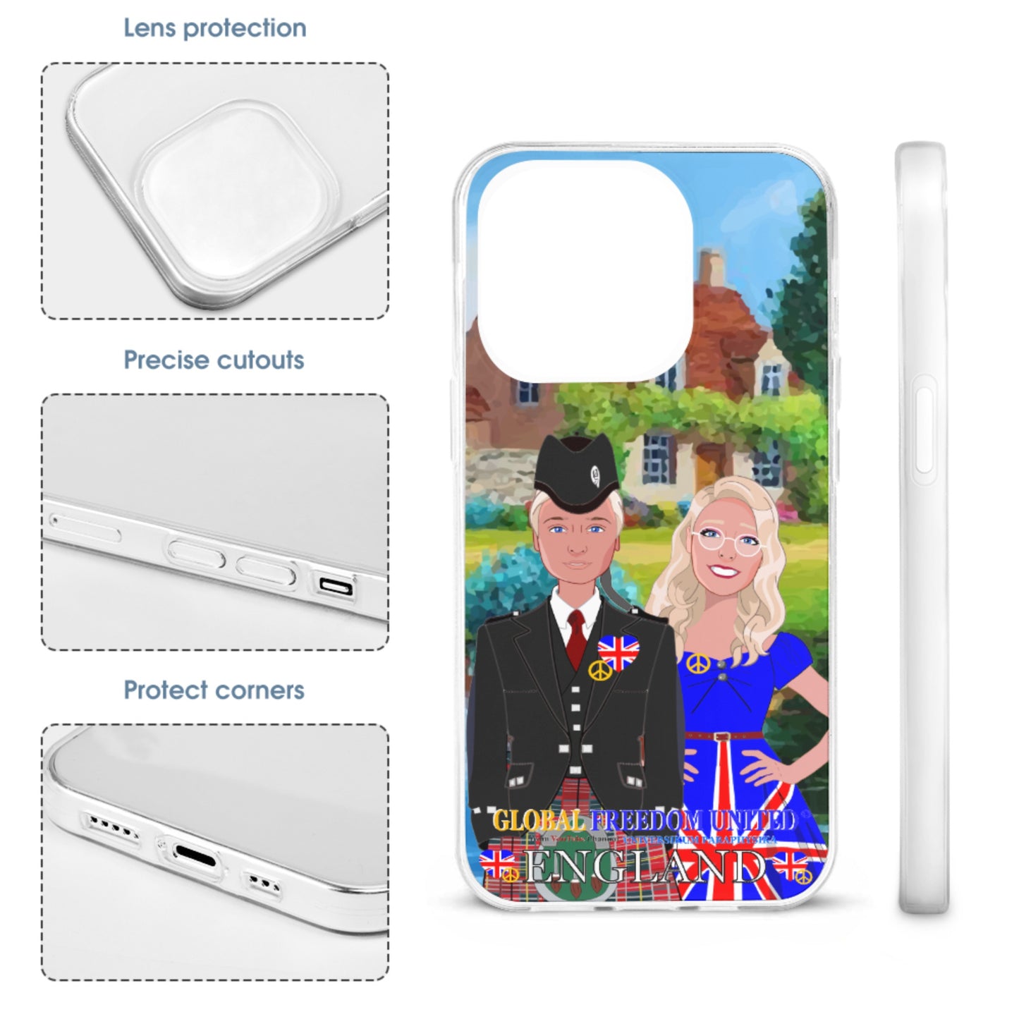 Mobile Phone GLOBAL FREEDOM UNITED© Couple Edition England