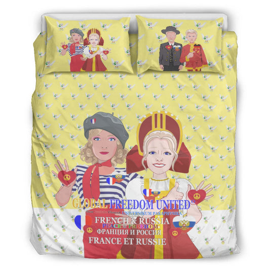 Bed Line GLOBAL FREEDOM UNITED© Women French & Russia Yellow
