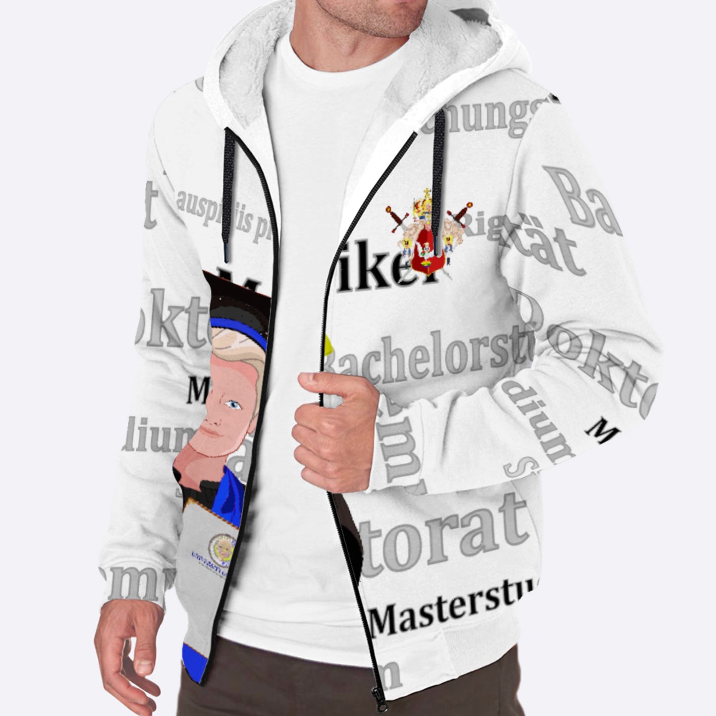 Plush Hoodie Global Freedom United Student Boy Cooper Place Blond Hair 1