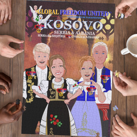 Paper Puzzle Global Freedom United Serbia & Albania