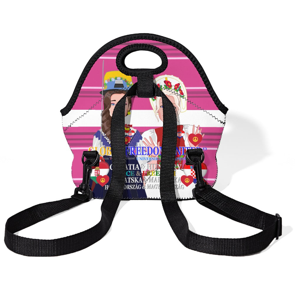 Meal Back With Straw GLOBAL FREEDOM UNITED© Girls Croatia & Hungary Pink