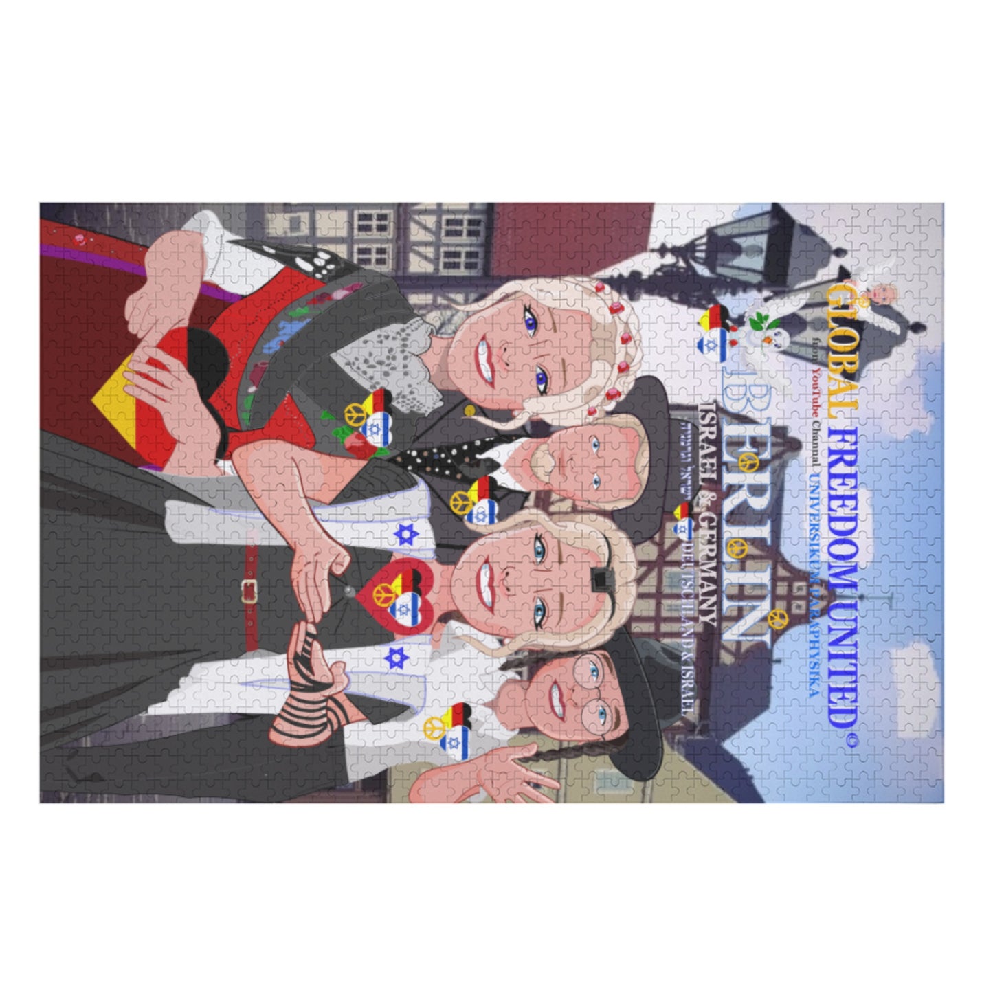 Paper Puzzle GLOBAL FREEDOM UNITED© Germany & Israel