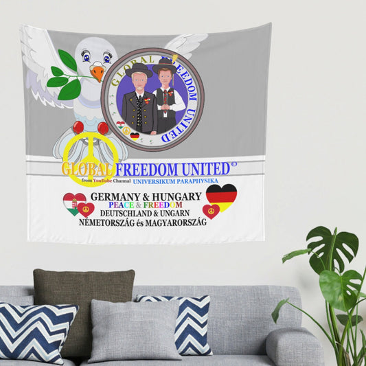 Tapestry Global Freedom United Men Hungary & Germany Old Peace Grey
