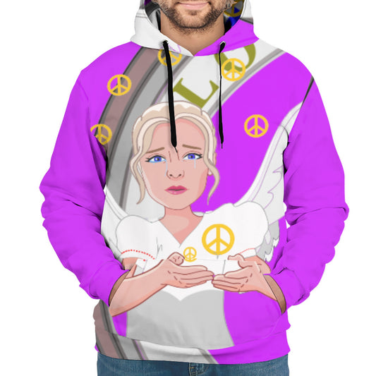 Hoodie Global Freedom United Women Angel Of Peace Old Peace Lilac