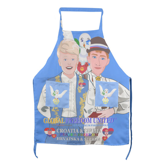 Apron GLOBAL FREEDOM UNITED© Men Croatia & Serbia Blue