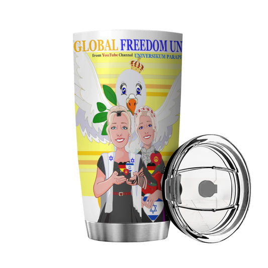 Tumbler GLOBAL FREEDOM UNITED© Women Israel & Germany Yellow