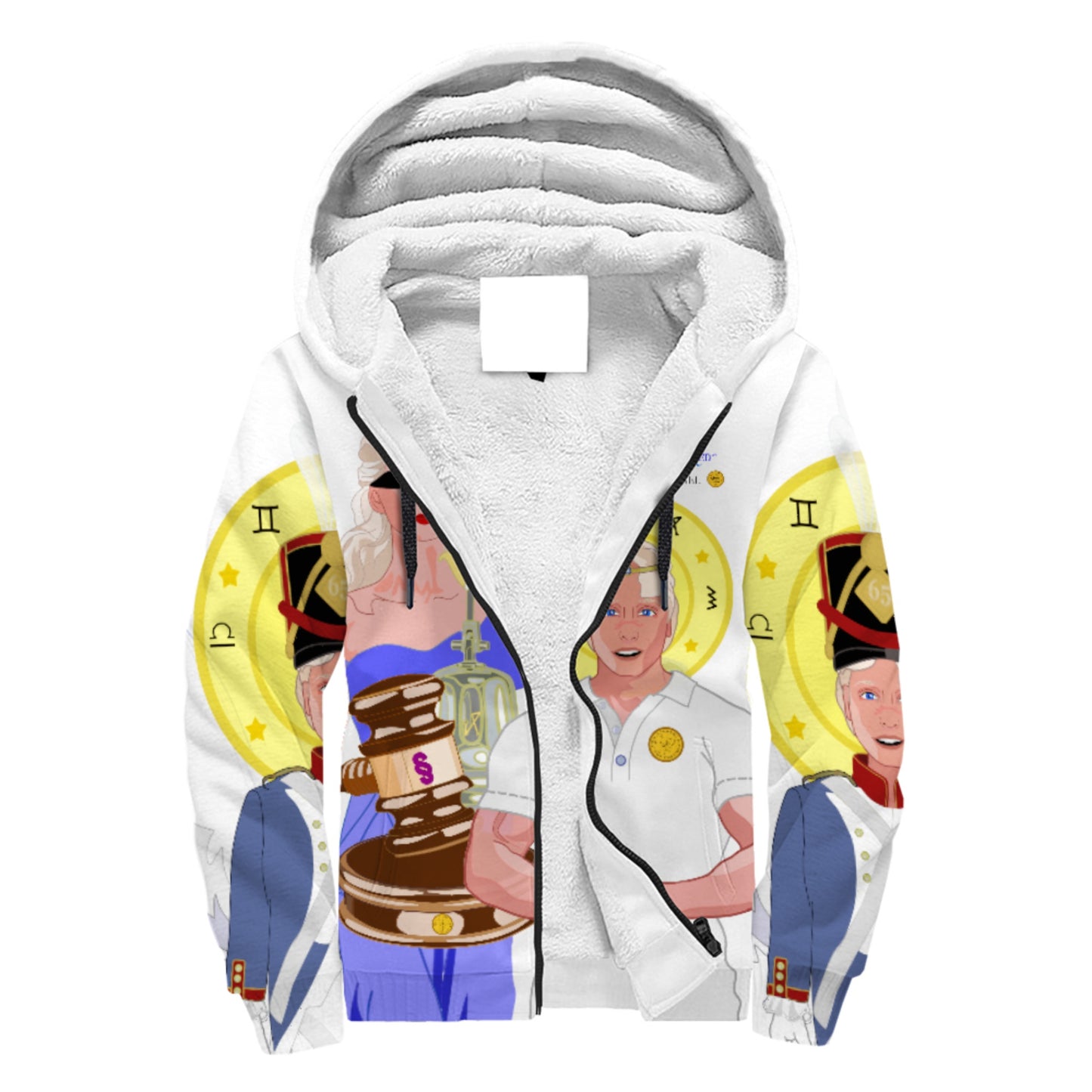 Plush Hoodie Global Freedom United Archangel Michael German Justicia