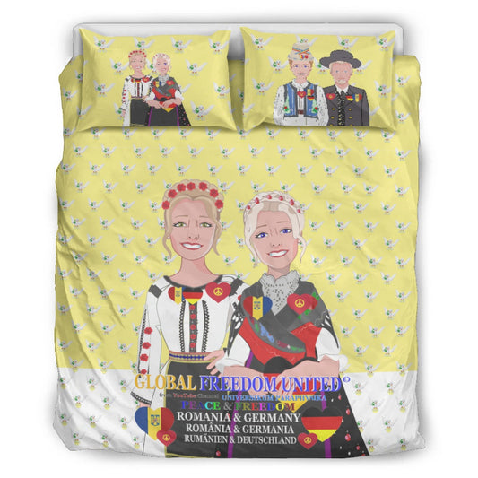 Bed Line GLOBAL FREEDOM UNITED© Women Romania & Germany Yellow