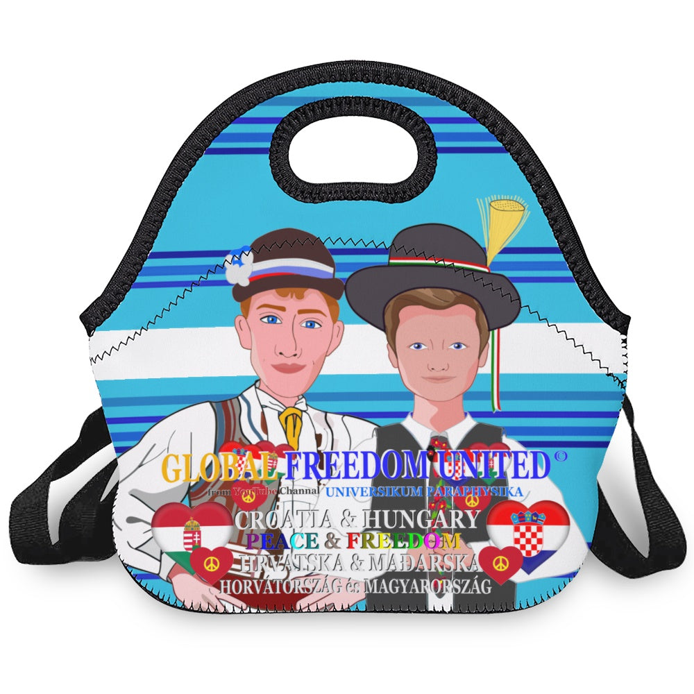 Meal Bag With Strap GLOBAL FREEDOM UNITED© Boys Croatia & Hungary Blue 1