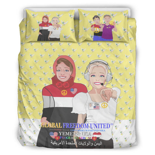 Bed Line GLOBAL FREEDOM UNITED© Women Yemen & USA Yellow