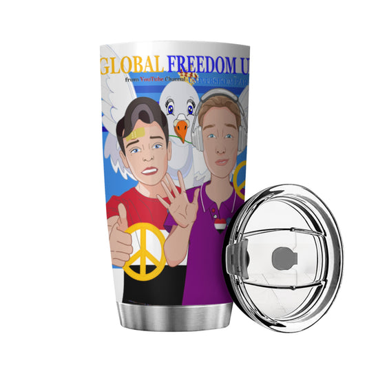 Tumbler GLOBAL FREEDOM UNITED© Men Yemen & USA Deep Blue