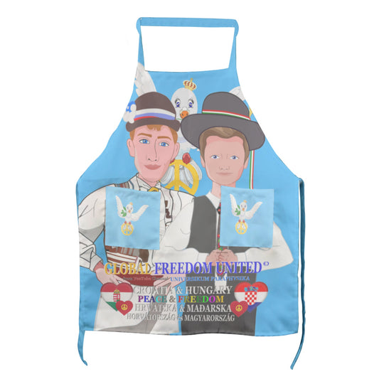 Apron GLOBAL FREEDOM UNITED© Men Croatia & Hungary Blue