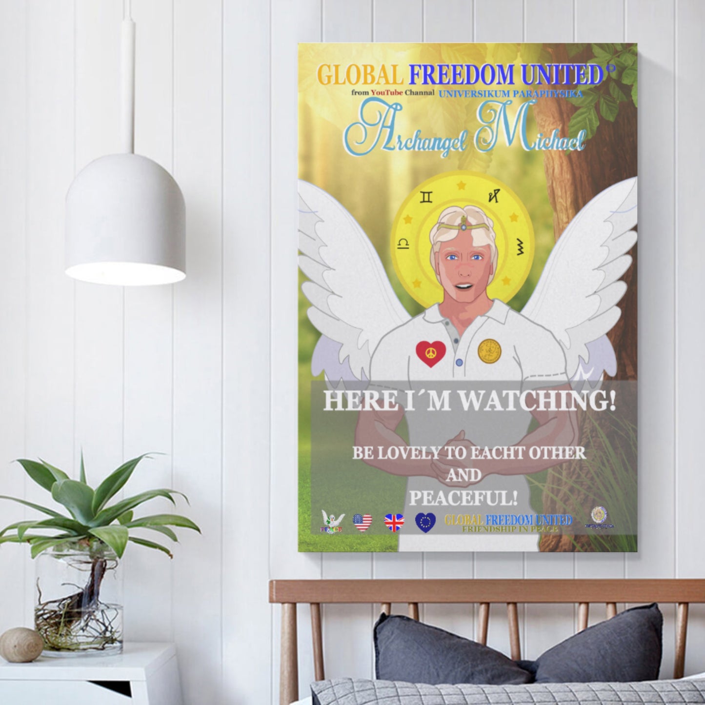 Plakat Global Freedom United Archangel Michael