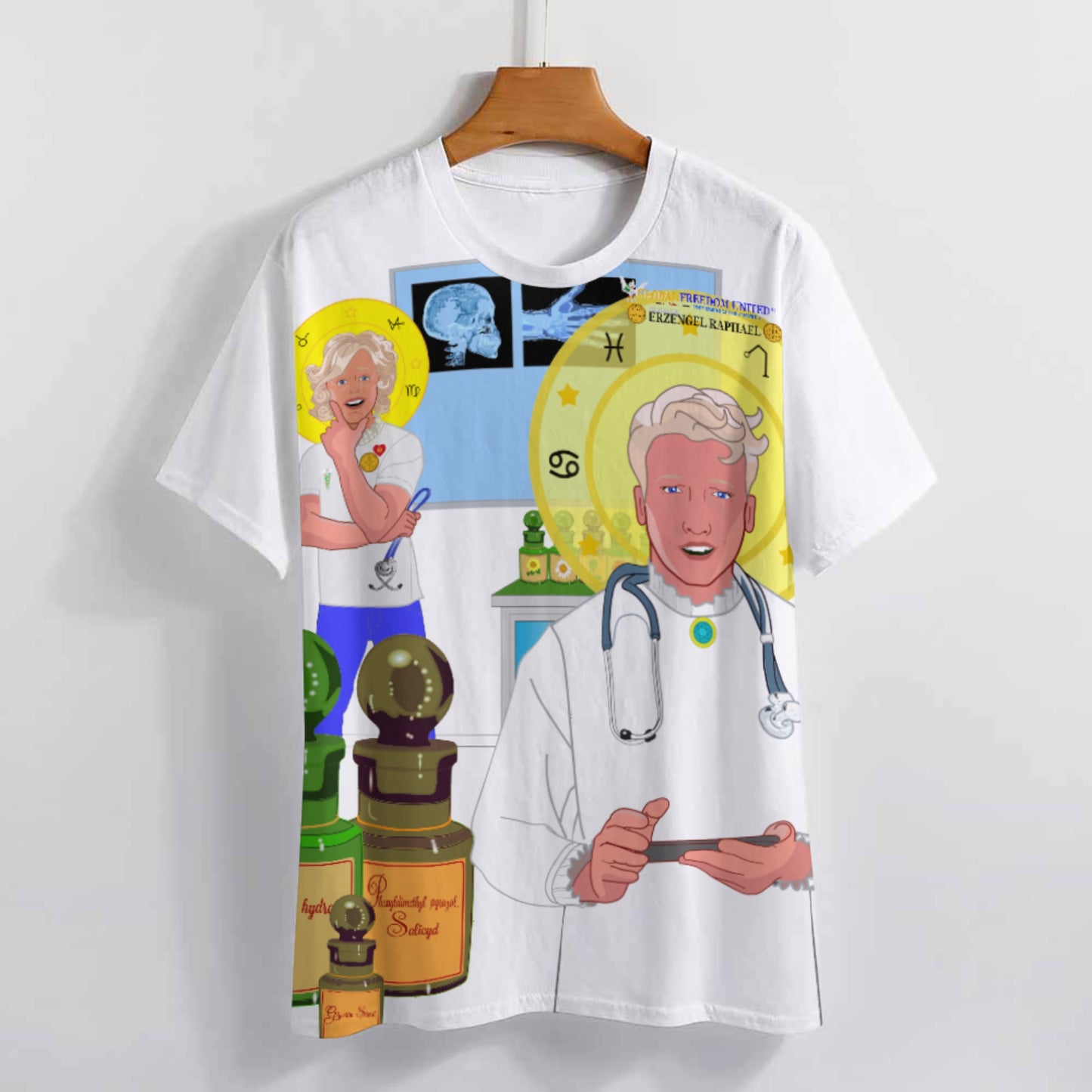 Women´s T-shirt GLOBAL FREEDOM UNITED© Archangel Rafael German Lab