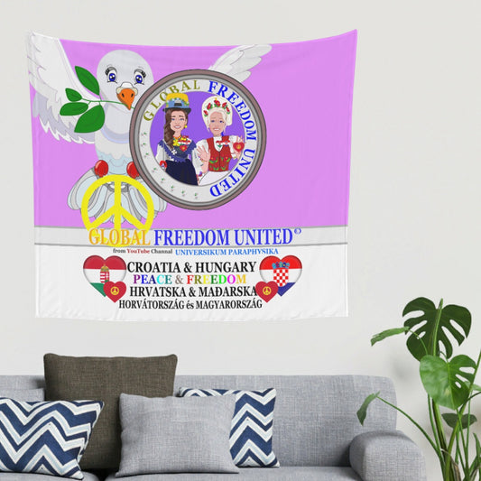 Tapestry GLOBAL FREEDOM UNITED© Women Croatia & Hungary V2 Lilac