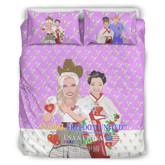 Bed Line GLOBAL FREEDOM UNITED© Women China & USA Lilac