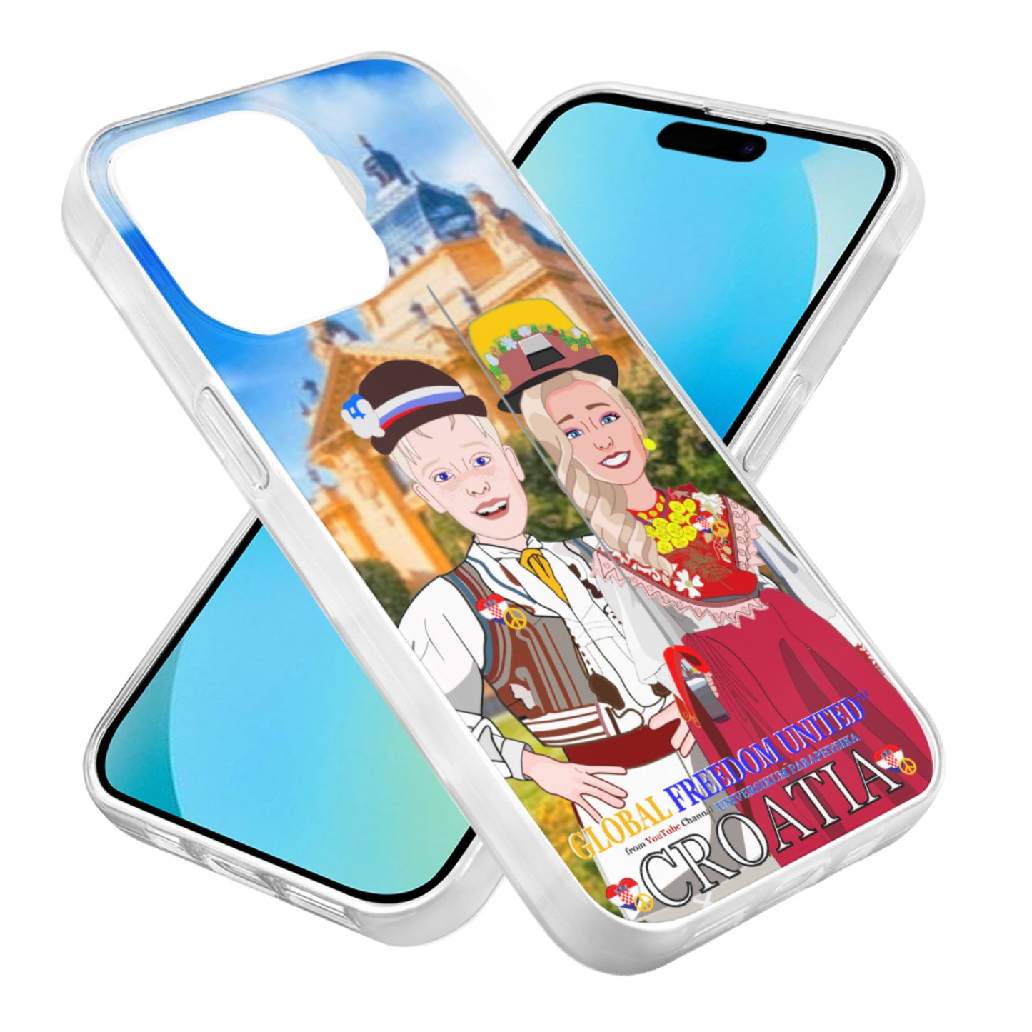 Phone Case GLOBAL FREEDOM UNITED© Couple Edition Croatia