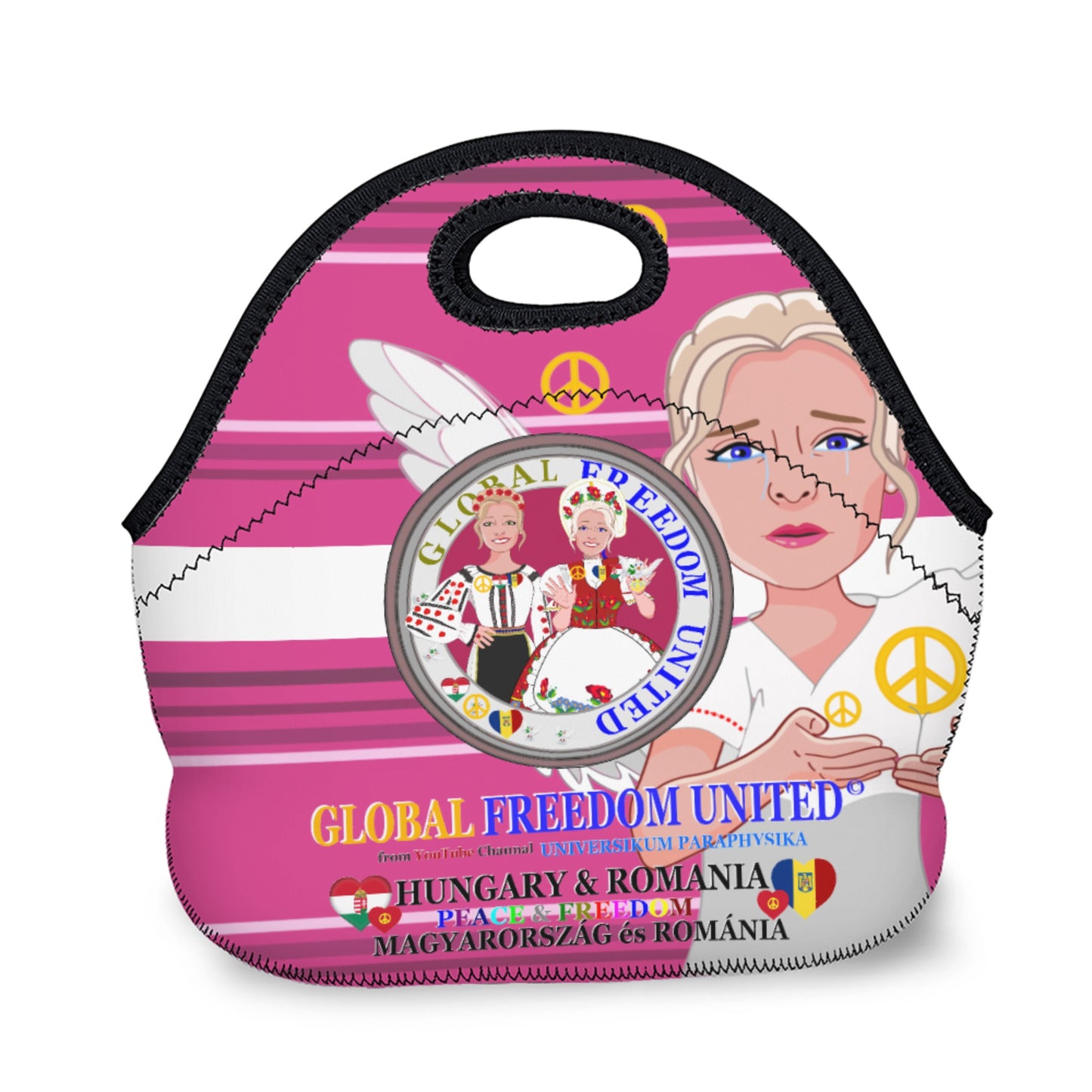 Meal Bag Global Freedom United Women Romania & Hungary Pink 1