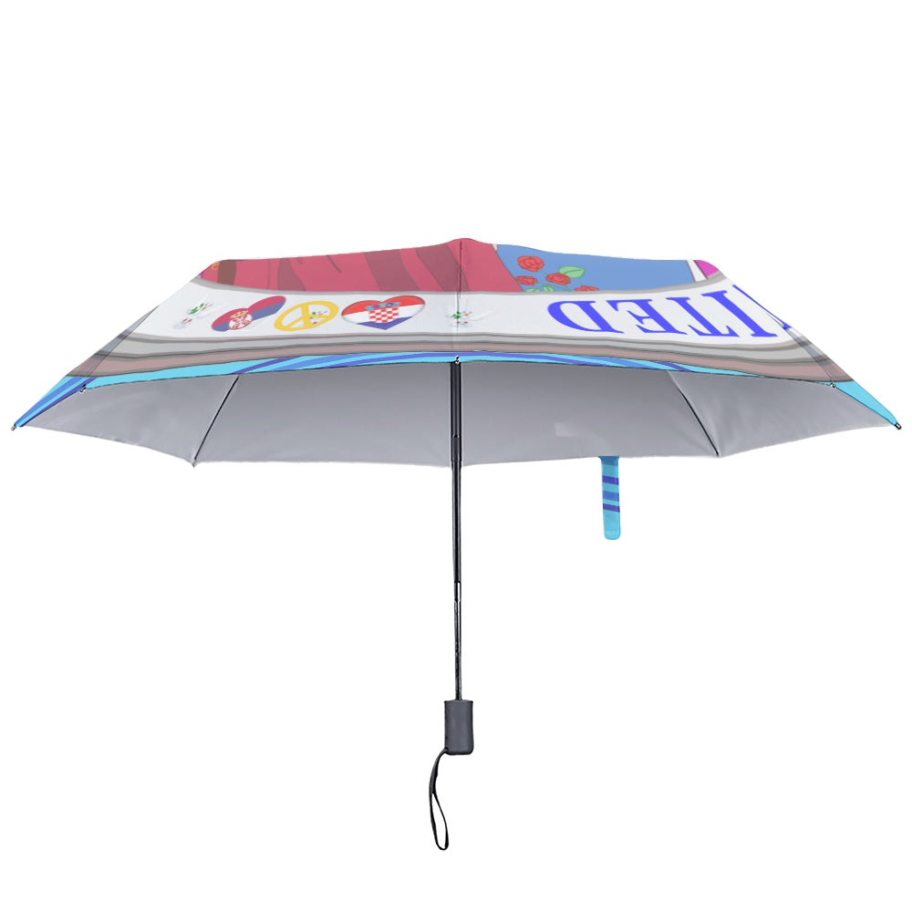 Umbrella Global Freedom United Women Croatia & Serbia Old Peace Version 2 Blue