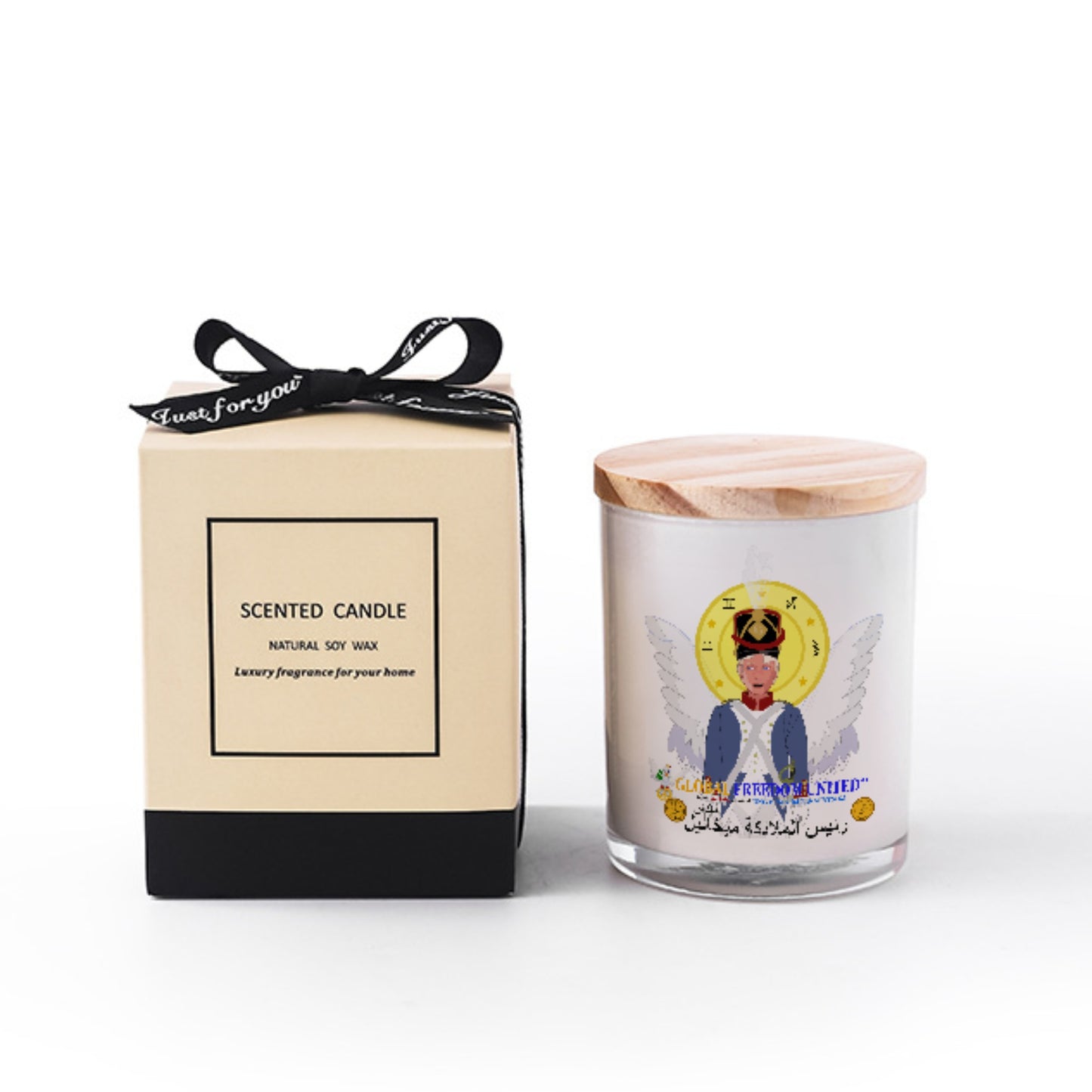Scented Soy Candle Global Freedom United Archangel Michael Arabic V3
