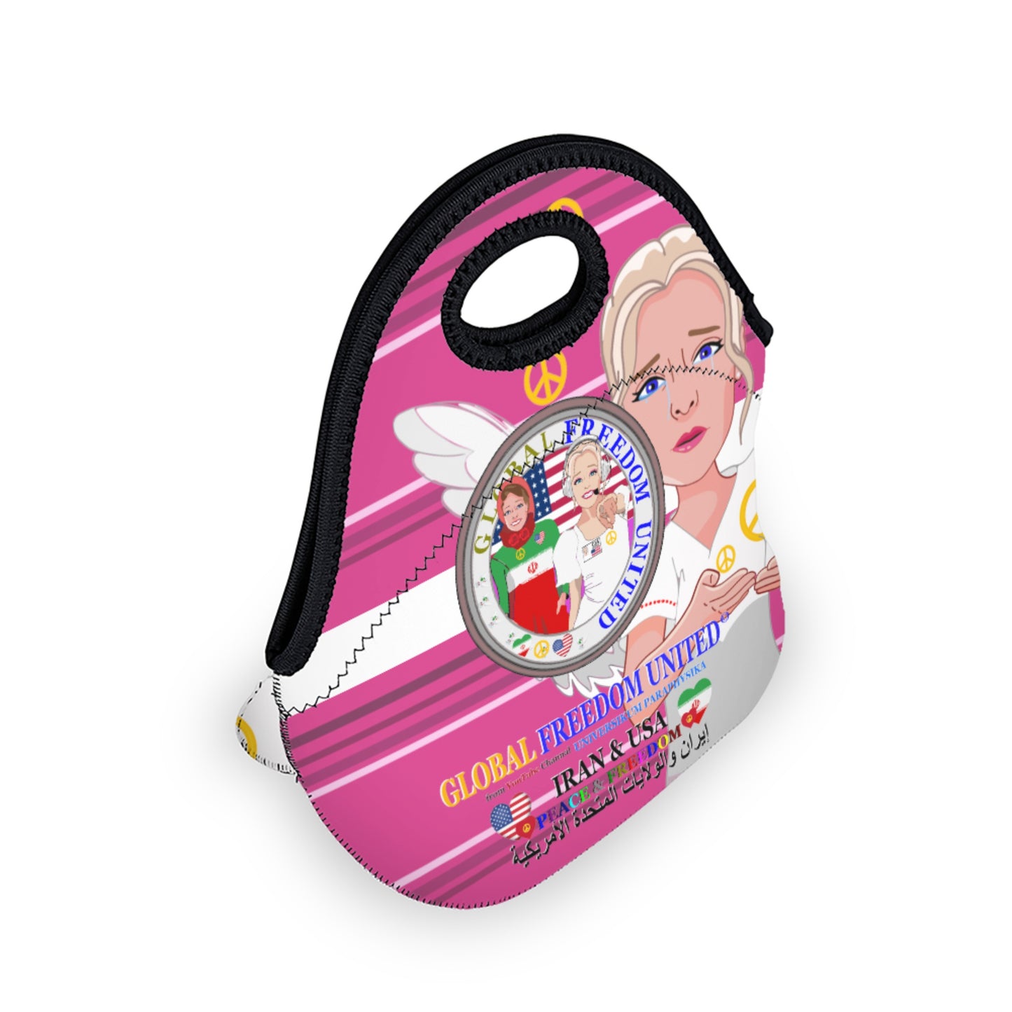 Meal Bag Global Freedom United Women Iran & Usa Pink
