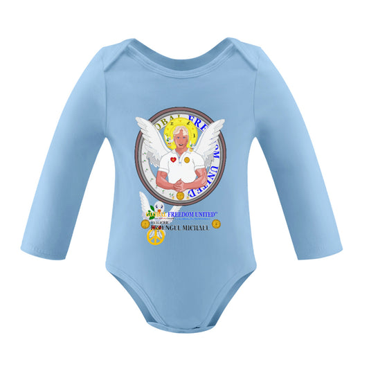 Baby Long-sleeve Bodysuit Global Freedom United Boy Archangel Michael
