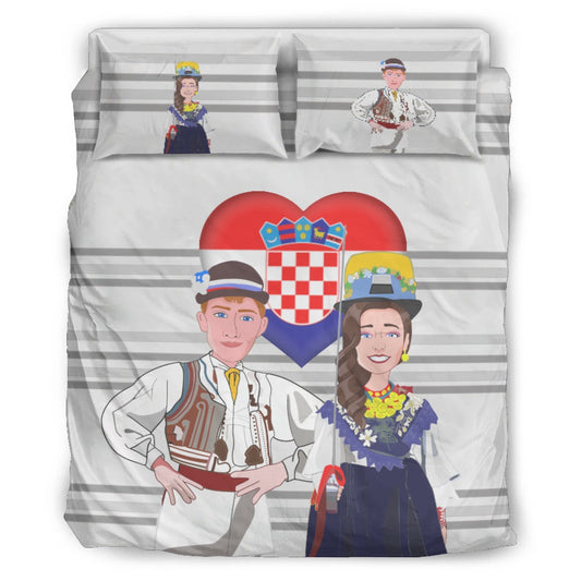 Bed Line GLOBAL FREEDOM UNITED© Couple Croatia Grey Version 1