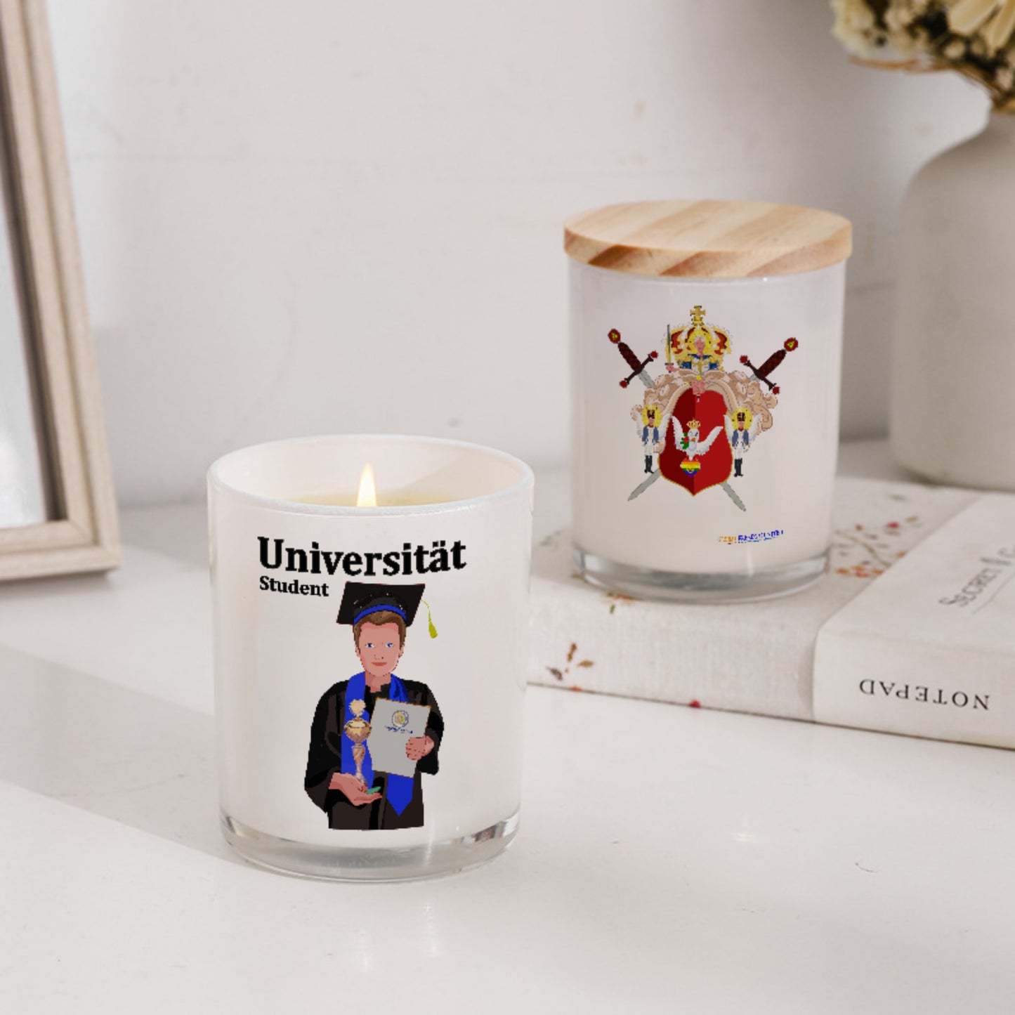 Scented Soy Candle Global Freedom United Student Boy Cooper Place Brown Hair 2