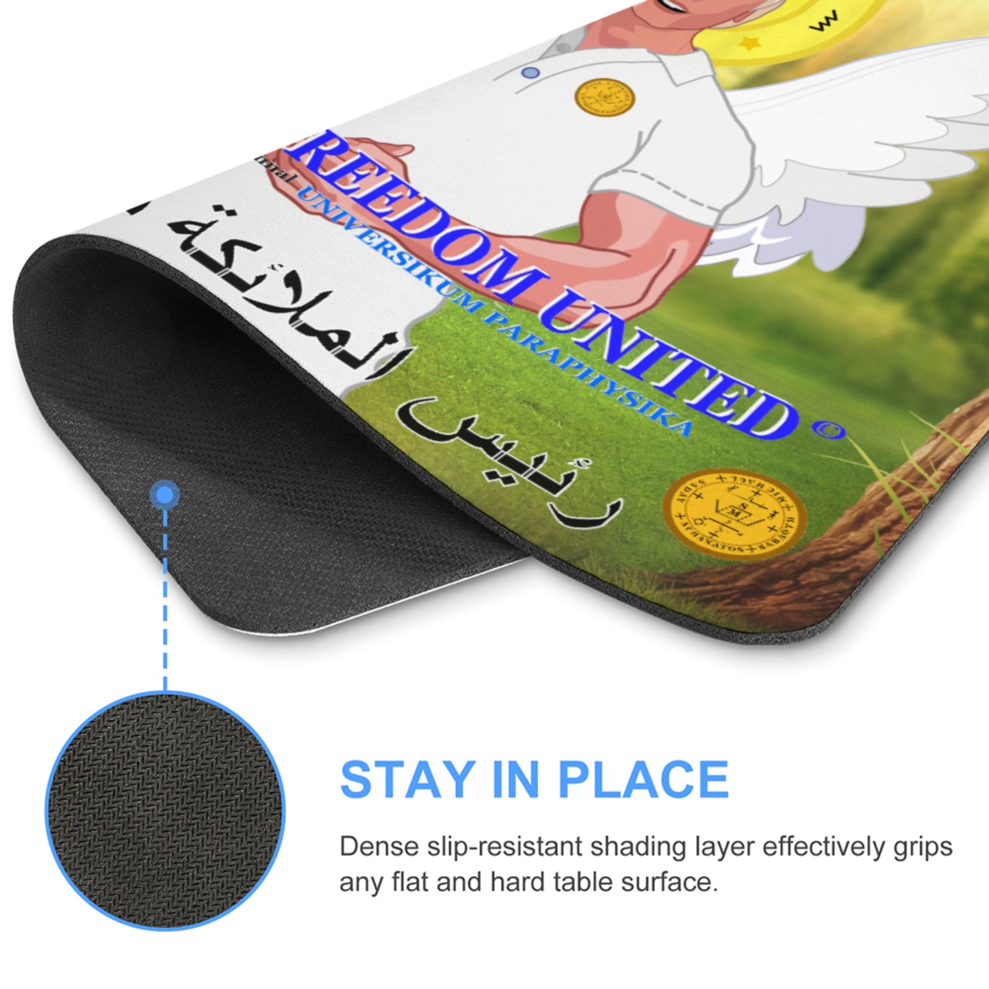 Mouse Pat Global Freedom United Archangel Michael Arabic V2