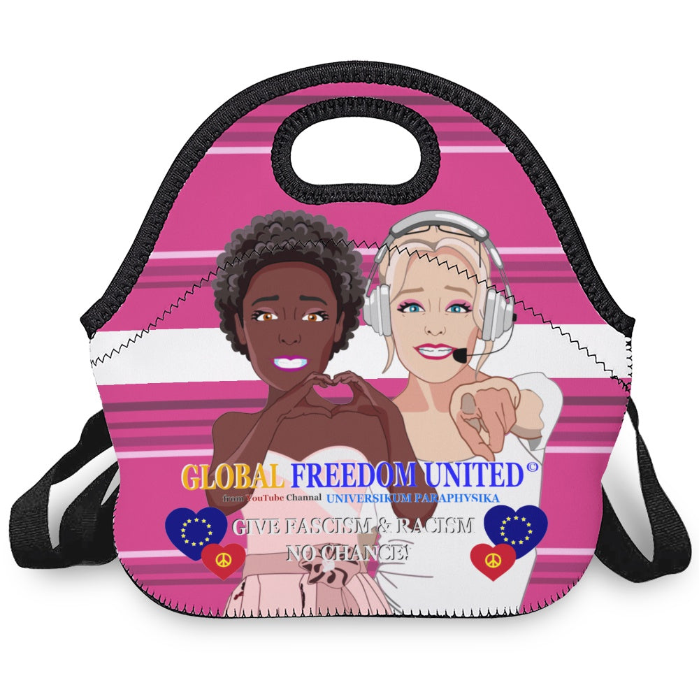 Meal Bag With Strap GLOBAL FREEDOM UNITED© Women Anti Fascism & Racism Europe Pink