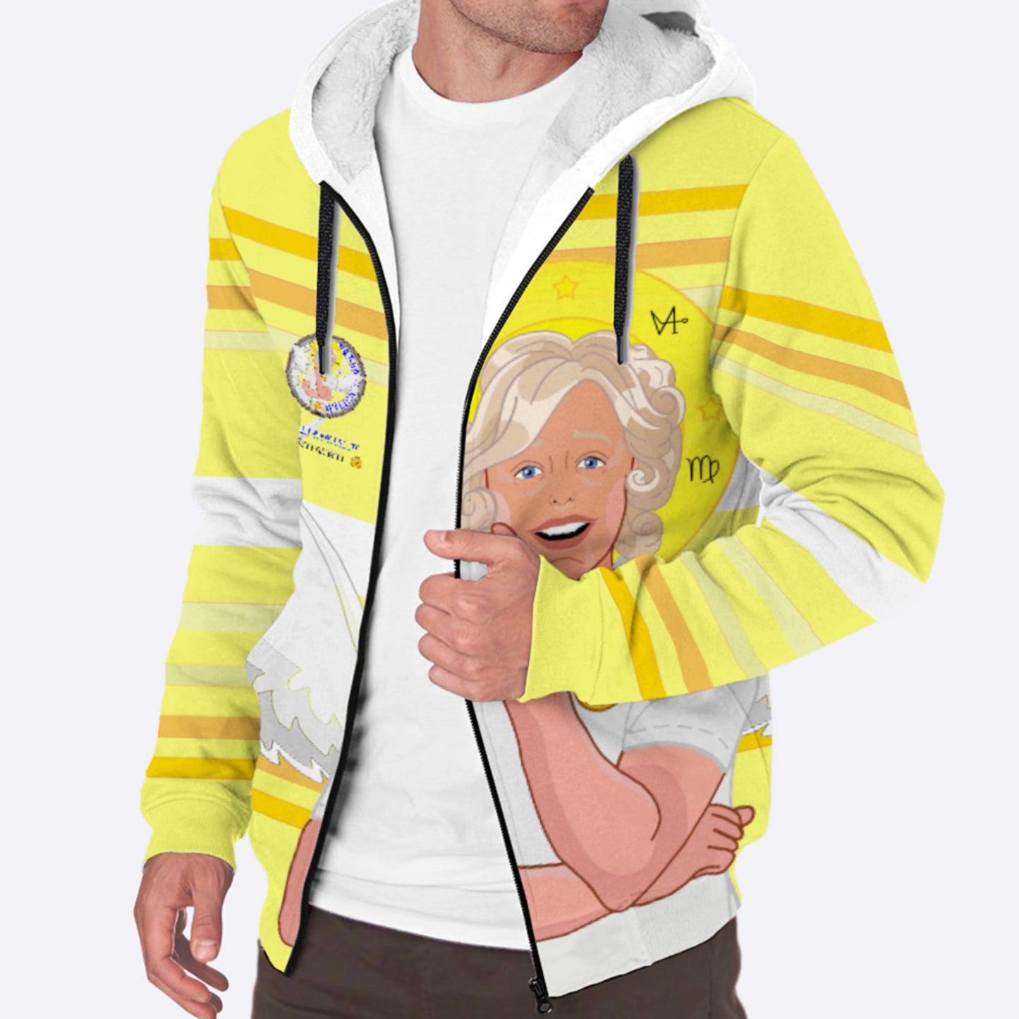 Plush Hoodie Global Freedom United Archangel Gabriel Yellow