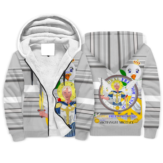 Men´s T-shirt Global Freedom United Archangel Michael English V1 Grey