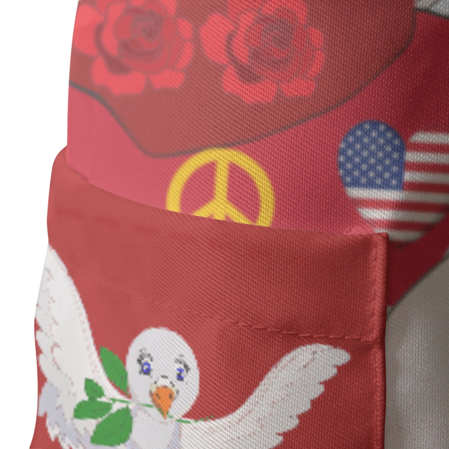 Apron GLOBAL FREEDOM UNITED© Women Yemen & USA Red