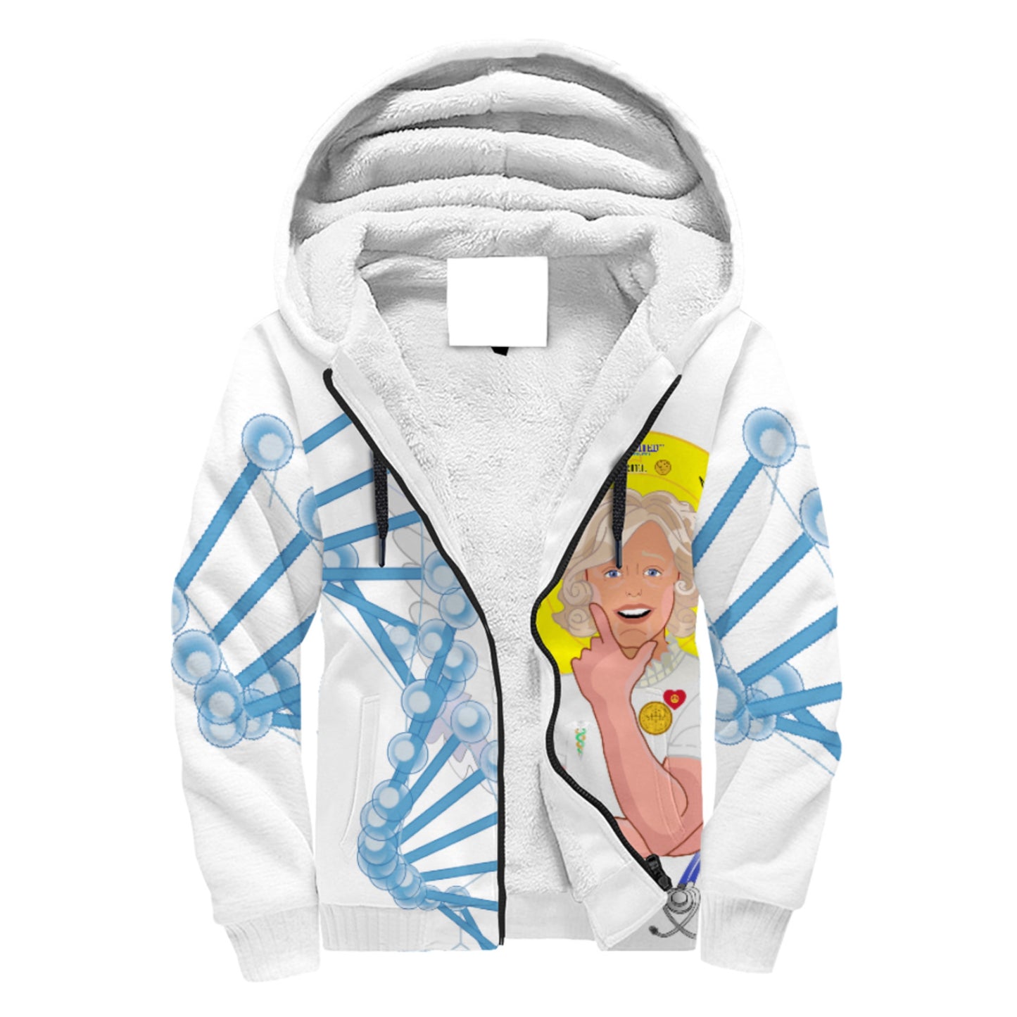 Plush Hoodie GLOBAL FREEDOM UNITED© Archangel Gabriel German Lab