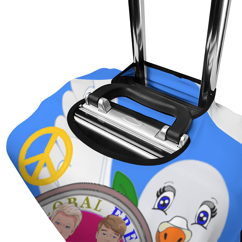 Luggage Cover Global Freedom United Men Ukraina & Russia Old Peace Blue