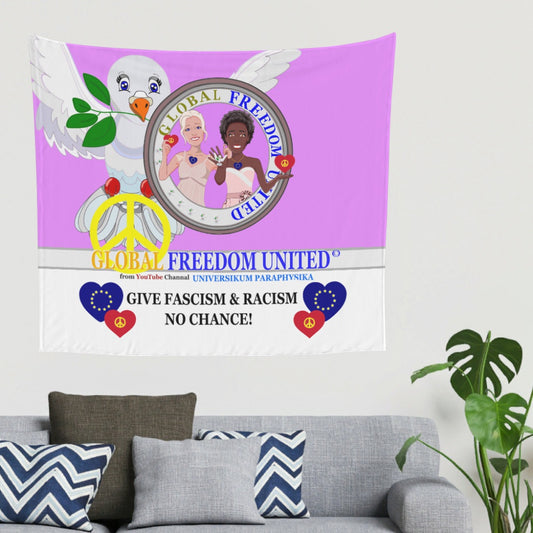 Tapestry GLOBAL FREEDOM UNITED© Women Anti Fascism & Racism EU Lilac
