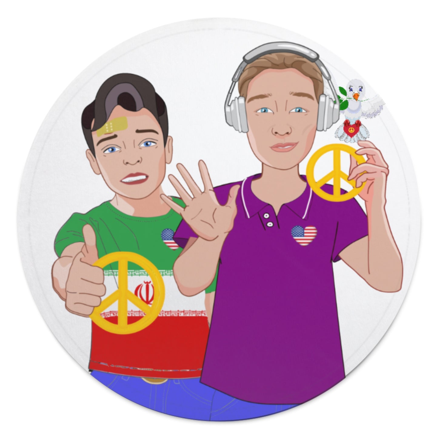 Blankets For Kits Global Freedom United Boys Iran & Usa Old Peace