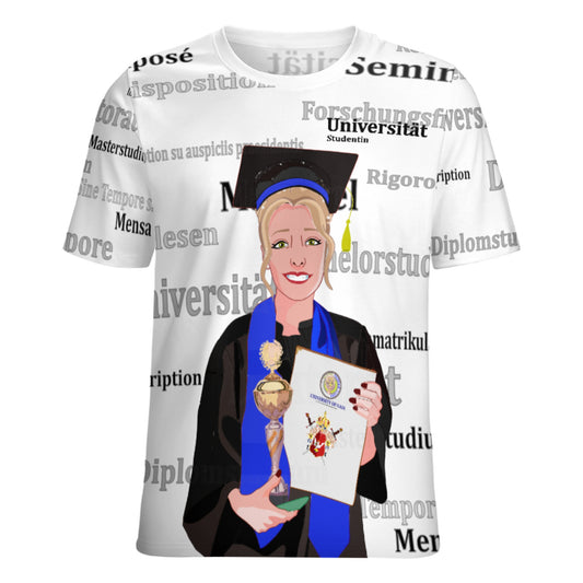 Women´s T-shirt Global Freedom United Student Girl Cooper Place Blond Hair 4