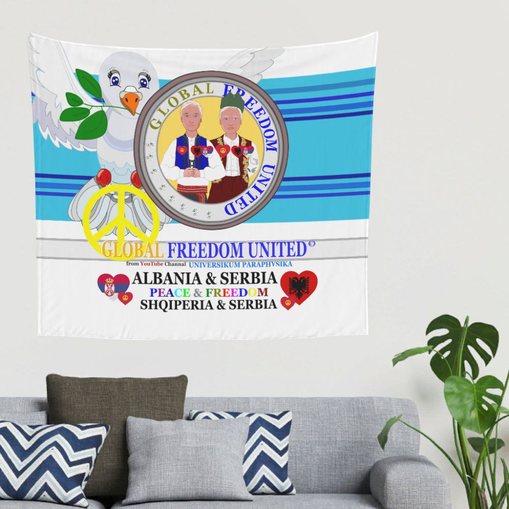 Tapestry Global Freedom United Men Albania & Serbia Old Peace Blue