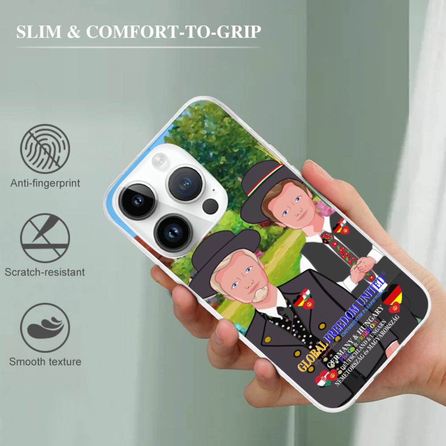 Mobile Phone Case GLOBAL FREEDOM UNITED© Men Germany & Hungary