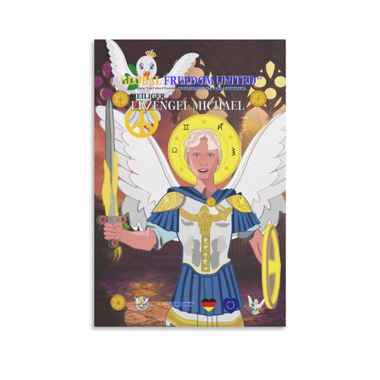 Plakat Global Freedom United Archangel Michael German