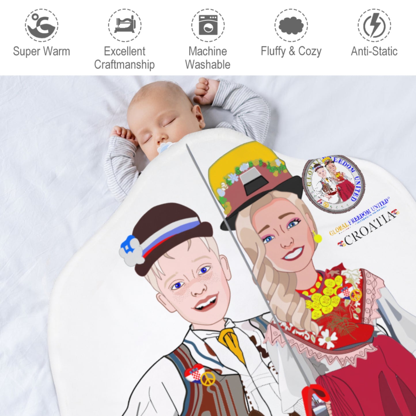 Blankets For Kids Global Freedom United Couple Edition Croatia