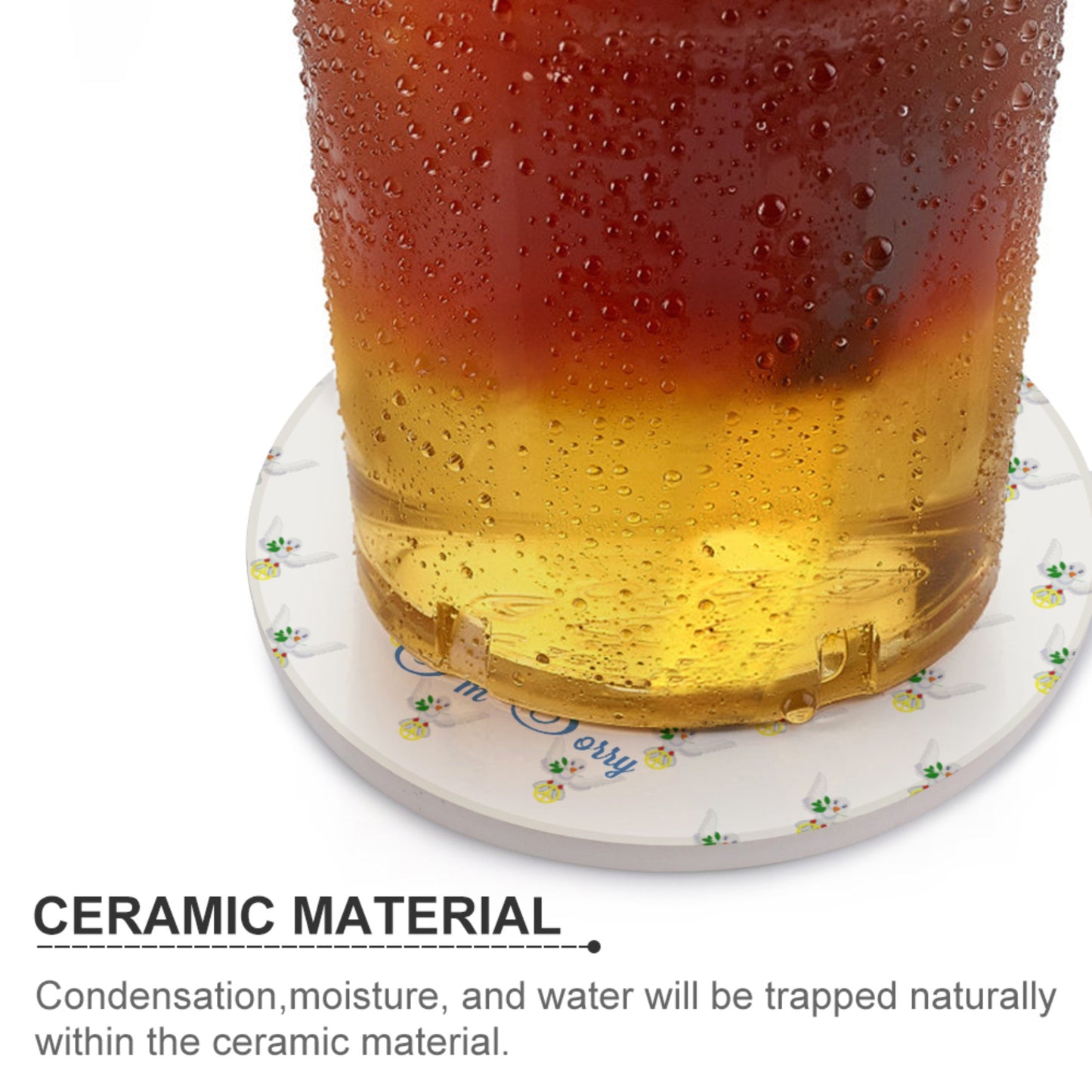 Ceramic Coaster Global Freedom United I´m Sorry From A Boy