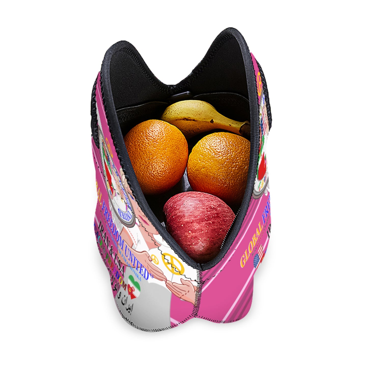 Meal Bag Global Freedom United Women Iran & Usa Pink