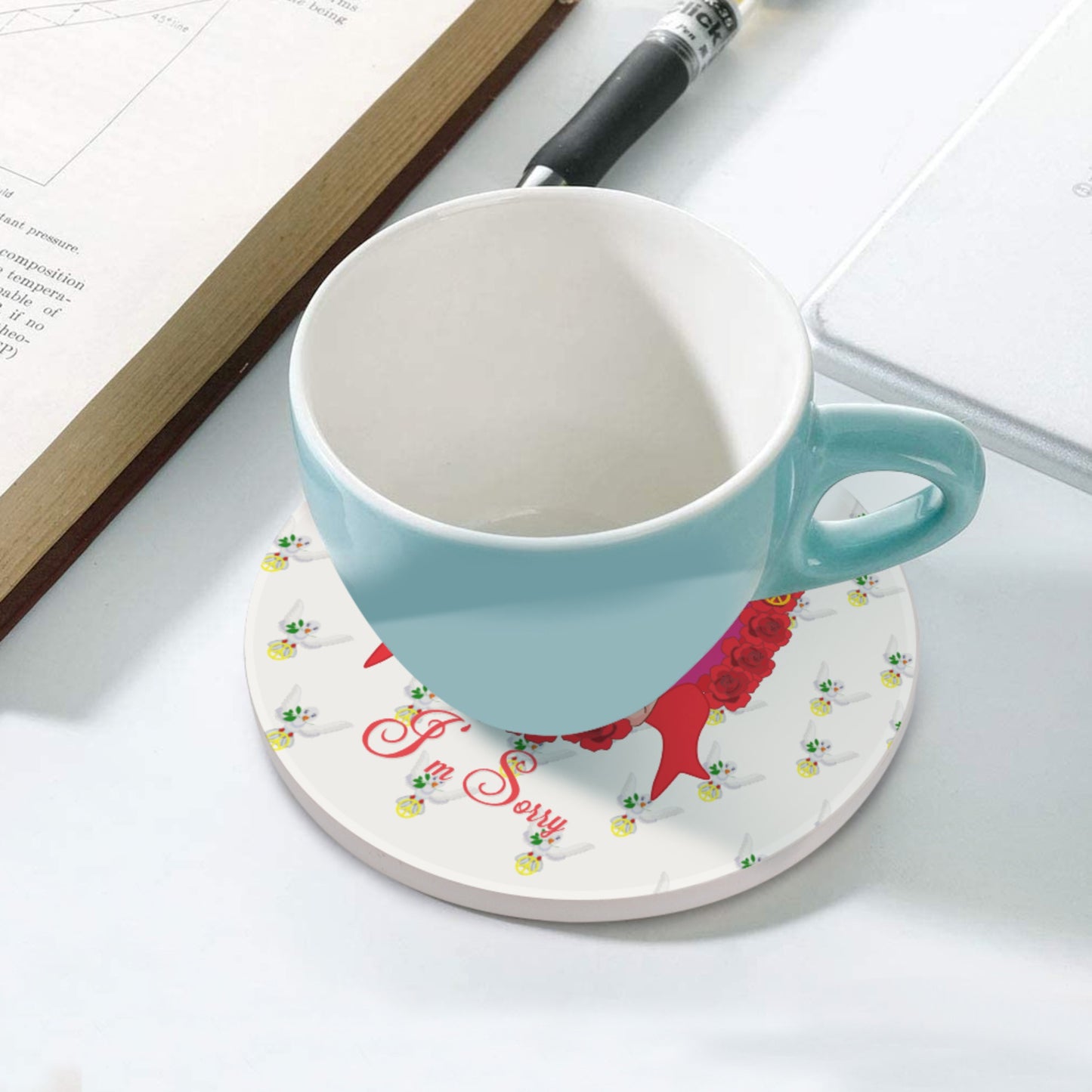 Ceramic Coasters Global Freedom United I´m Sorry From A Girl